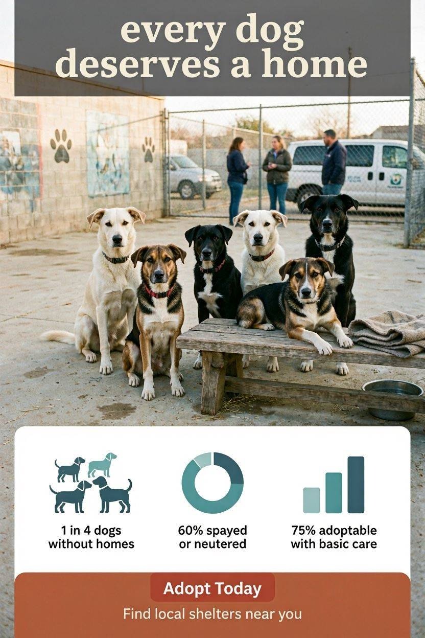 Every Dog Deserves a Home awareness campaign poster