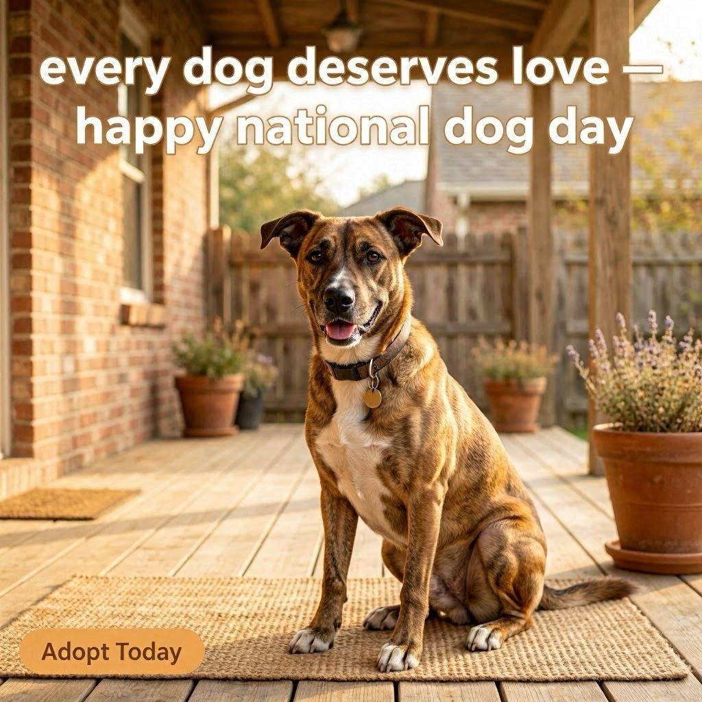 Instagram square card Every Dog Deserves Love