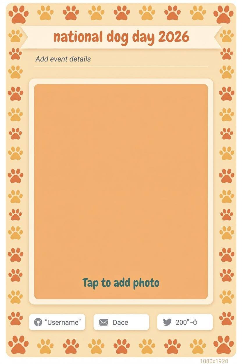 Instagram Story template National Dog Day design